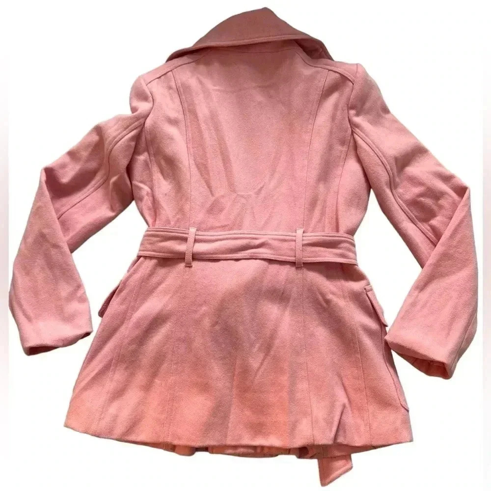 New York and Company Pink Coat, Size Small - Picture 4 of 8